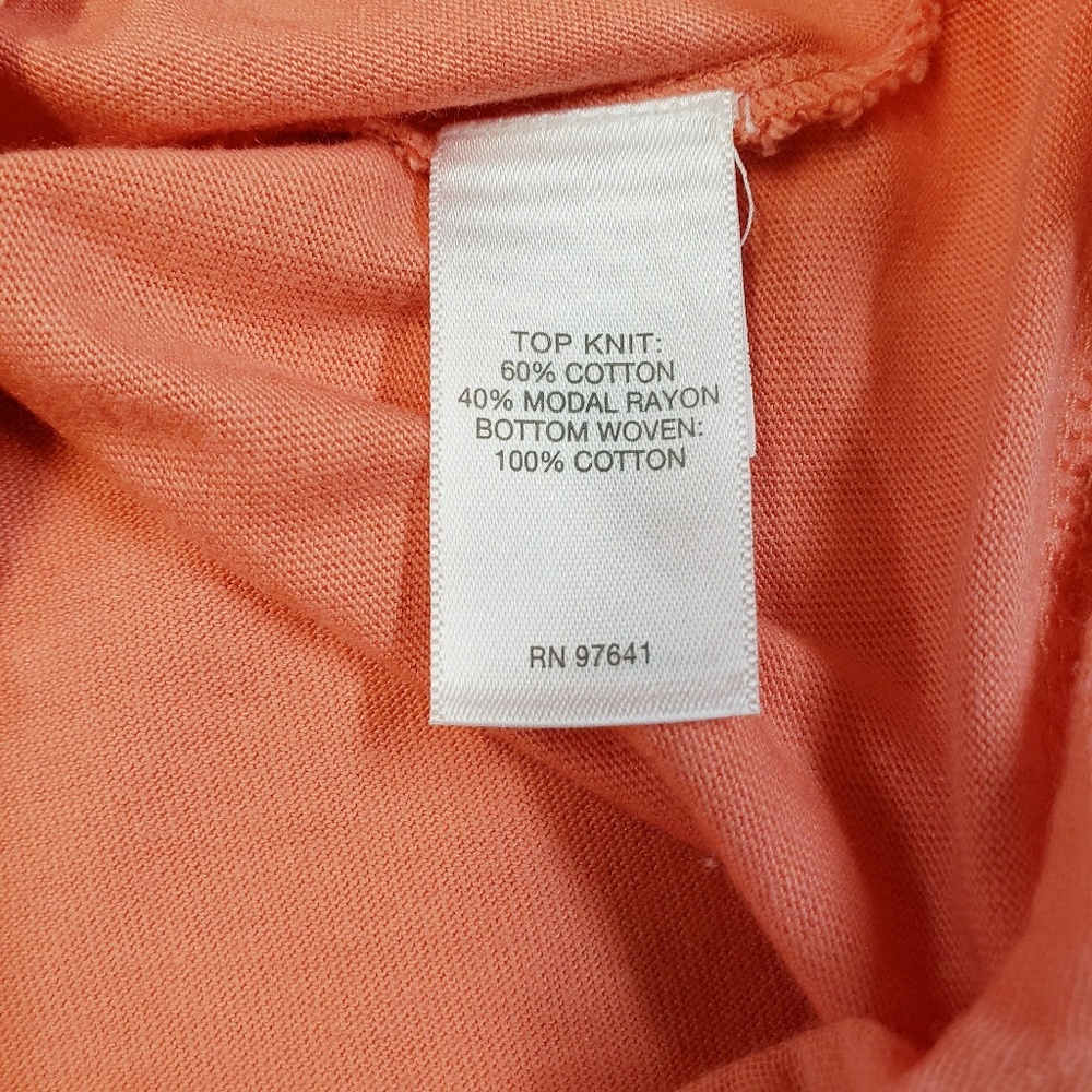 Pure J Jill Tunic With Pocket Size Large Coral - Picture 5 of 6